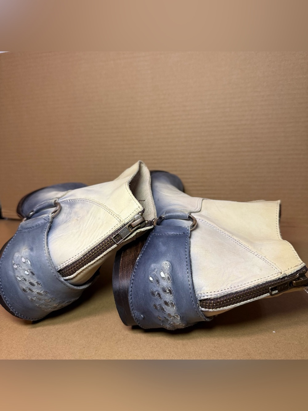 Freebird by Steven Beige Leather Ankle Boot - Picture 2 of 11